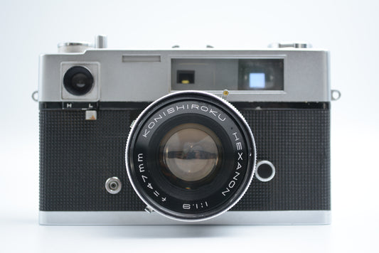 Konica Auto S with Konishiroku Hexanon 47mm F1.9