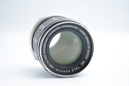 Minolta MC Tele Rokkor-QE 100mm F3.5