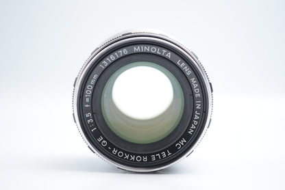 Minolta MC Tele Rokkor-QE 100mm F3.5